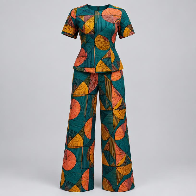 Ankara Print Two-Piece Set