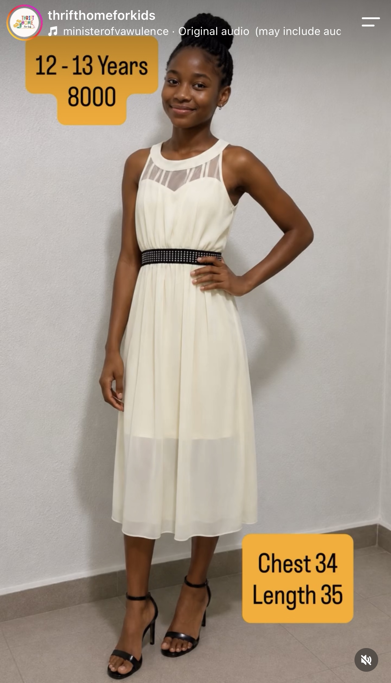Ivory Chiffon Maxi Dress