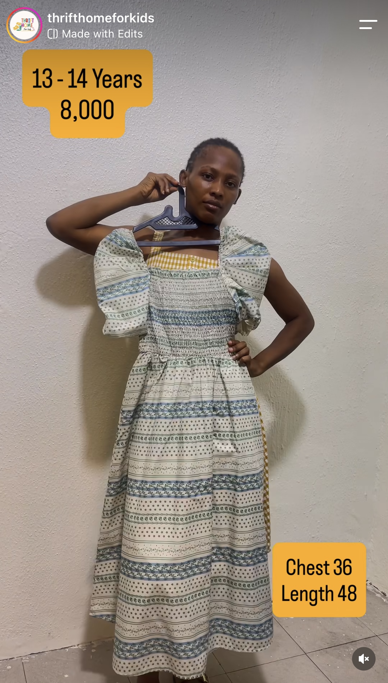 Smocked Puff Sleeves Dress